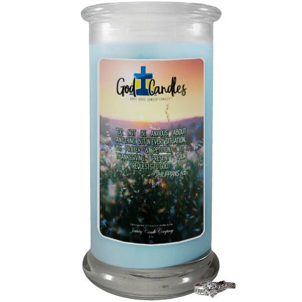 Philippians 4:6 Verse God Candle