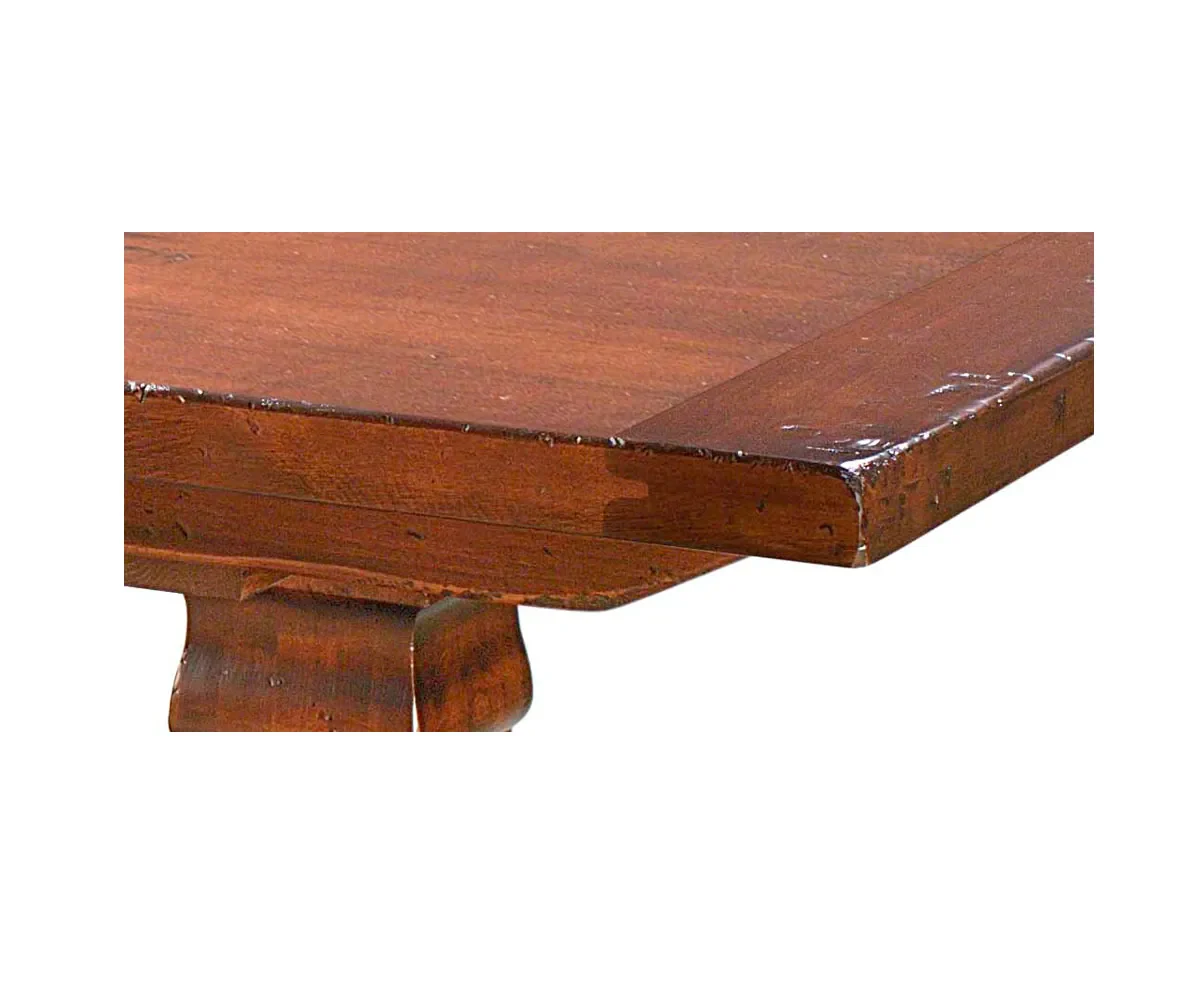 Provincial Cottage Dining Table With Breadboard Ends - Image 3