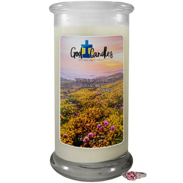 Psalm 23:1 Verse God Candle