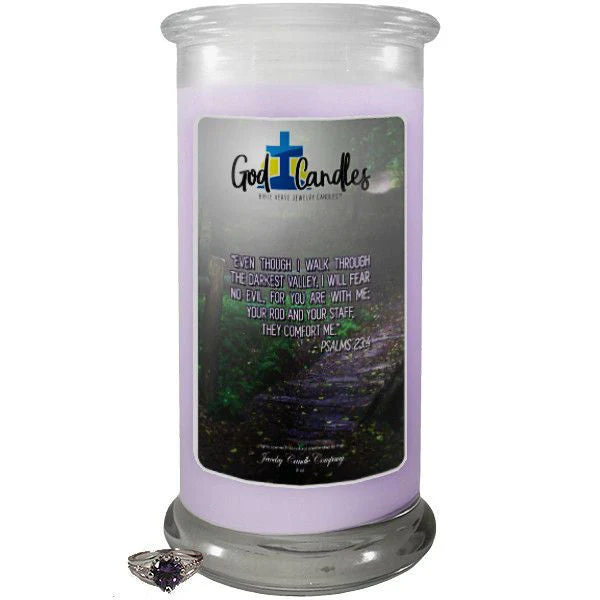 Psalm 23:4 Verse God Candle