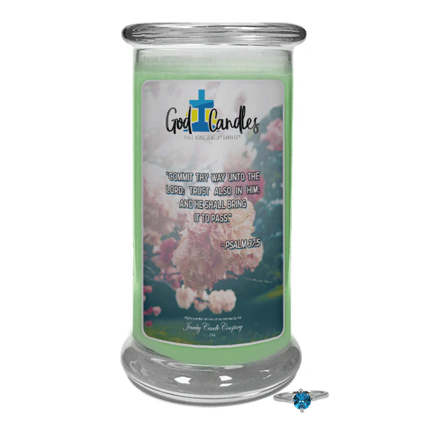 Psalm 37:5 Verse God Candle