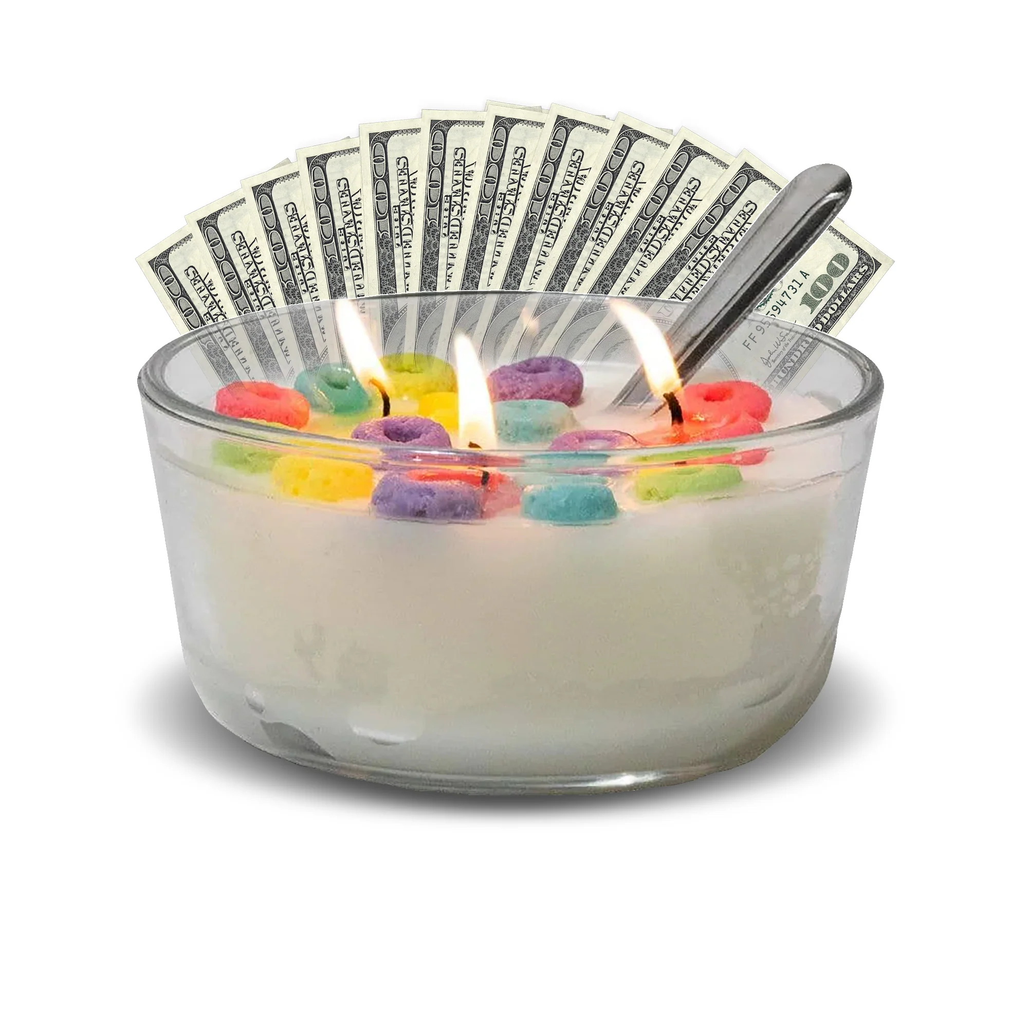 Raisin Bran Cereal Bowl Cash Luxury Candles