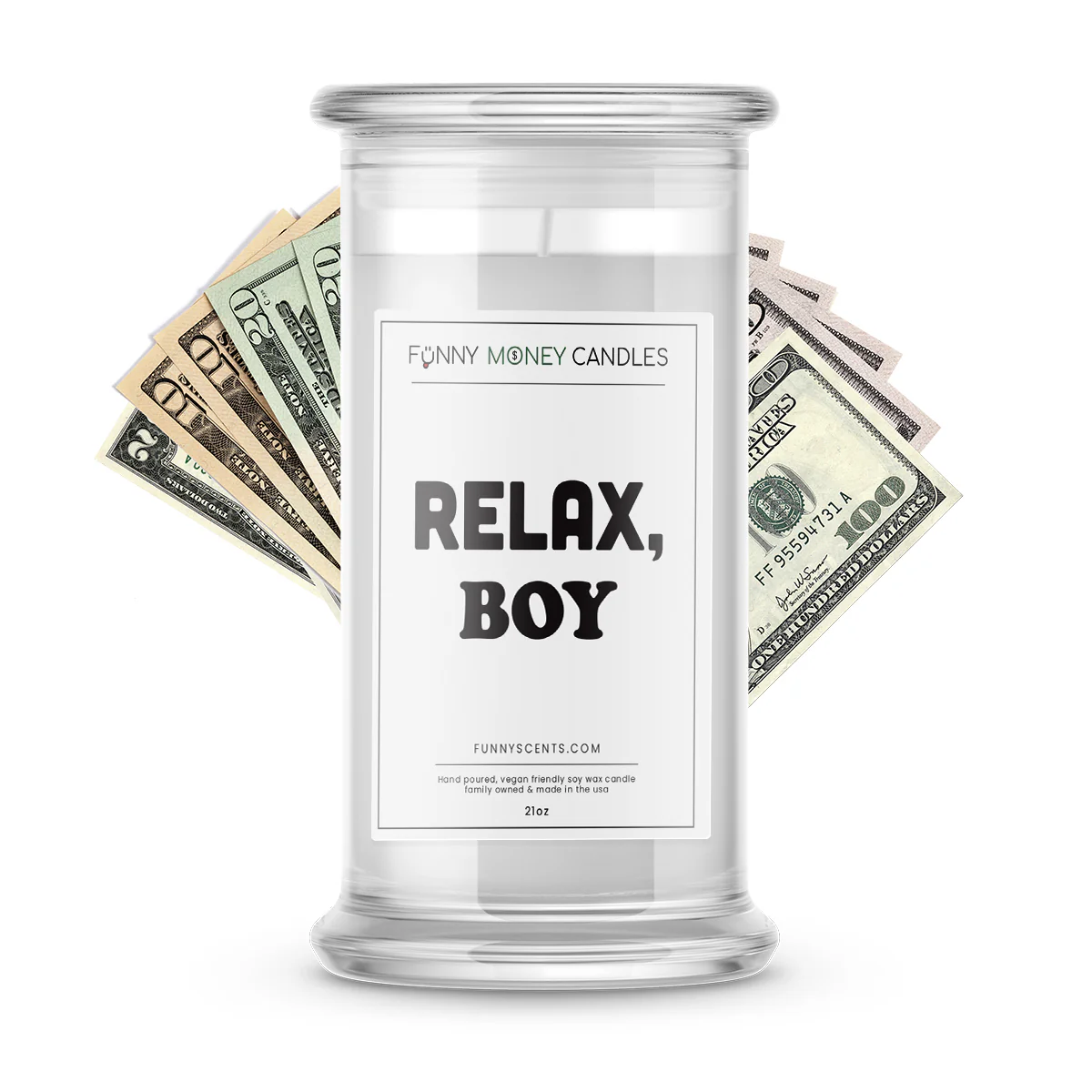 Relax, Boy Money Funny Candles