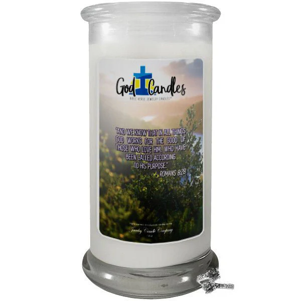 Romans 8:28 Verse God Candle