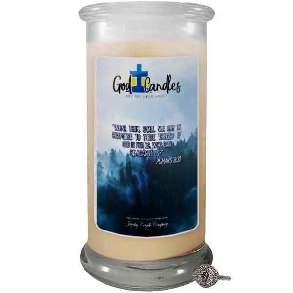 Romans 8:31 Verse God Candle
