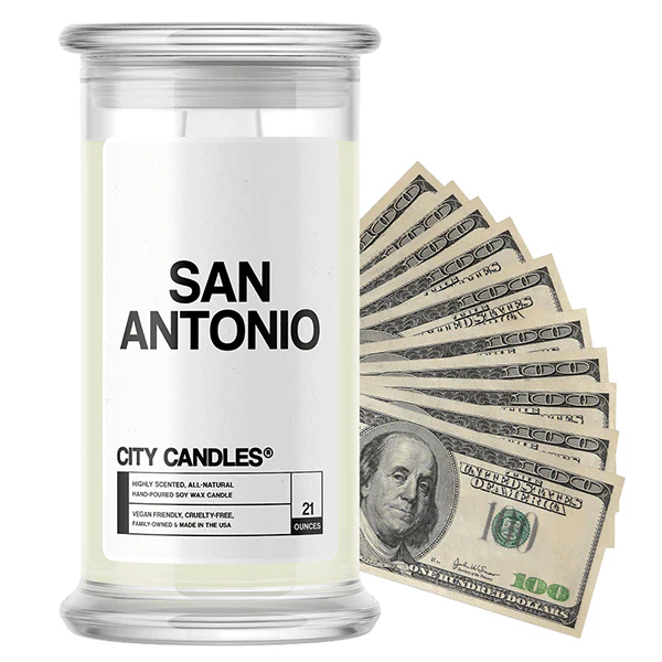 San Antonio City Cash Candle