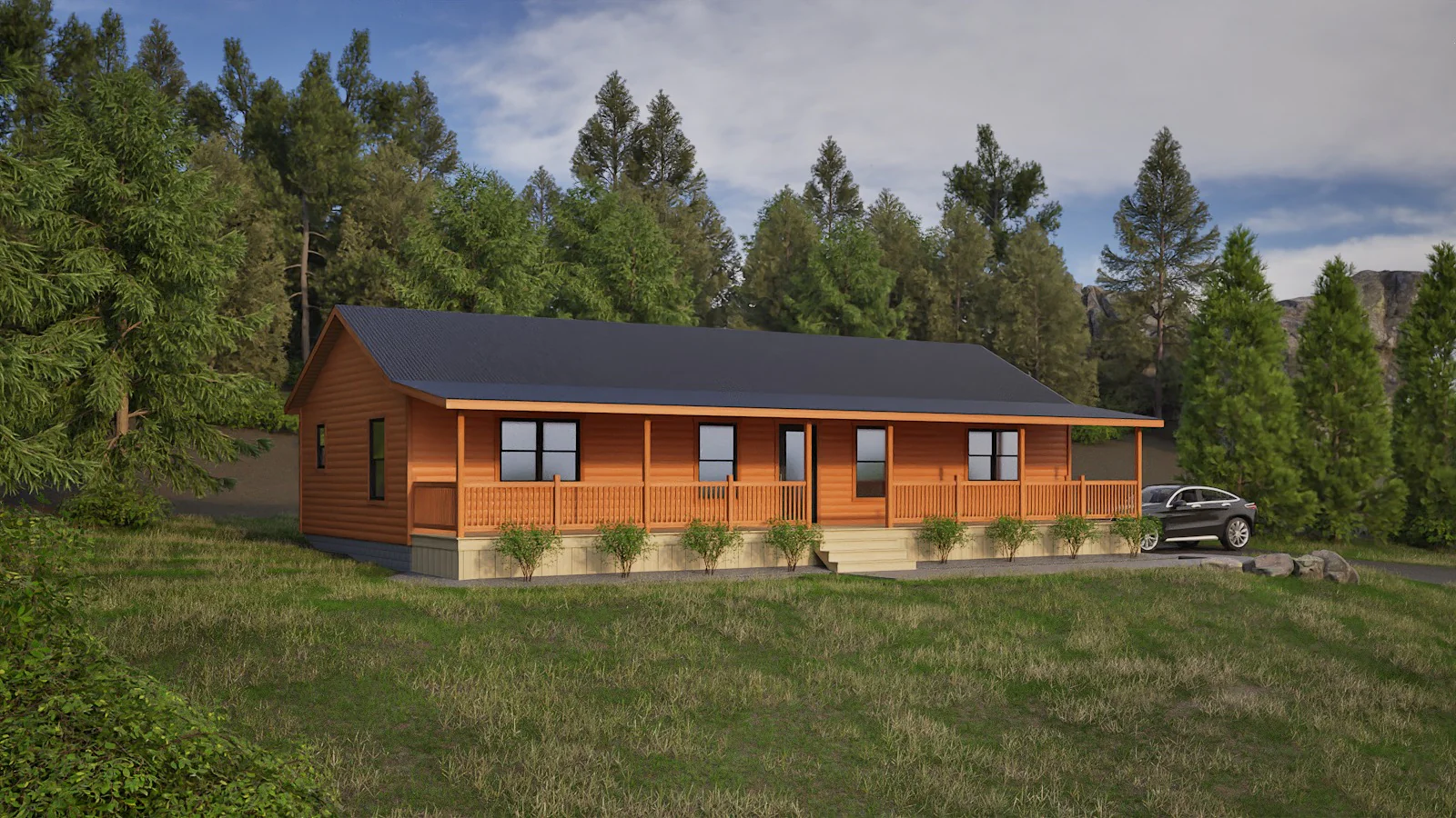 The Campfire Rancher Amish Built Modular Cabin (3 bed 2 bath) - Image 4