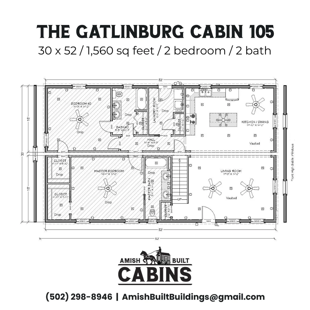 The Gatlinburg Lodge Amish Built Modular Cabin - Image 3