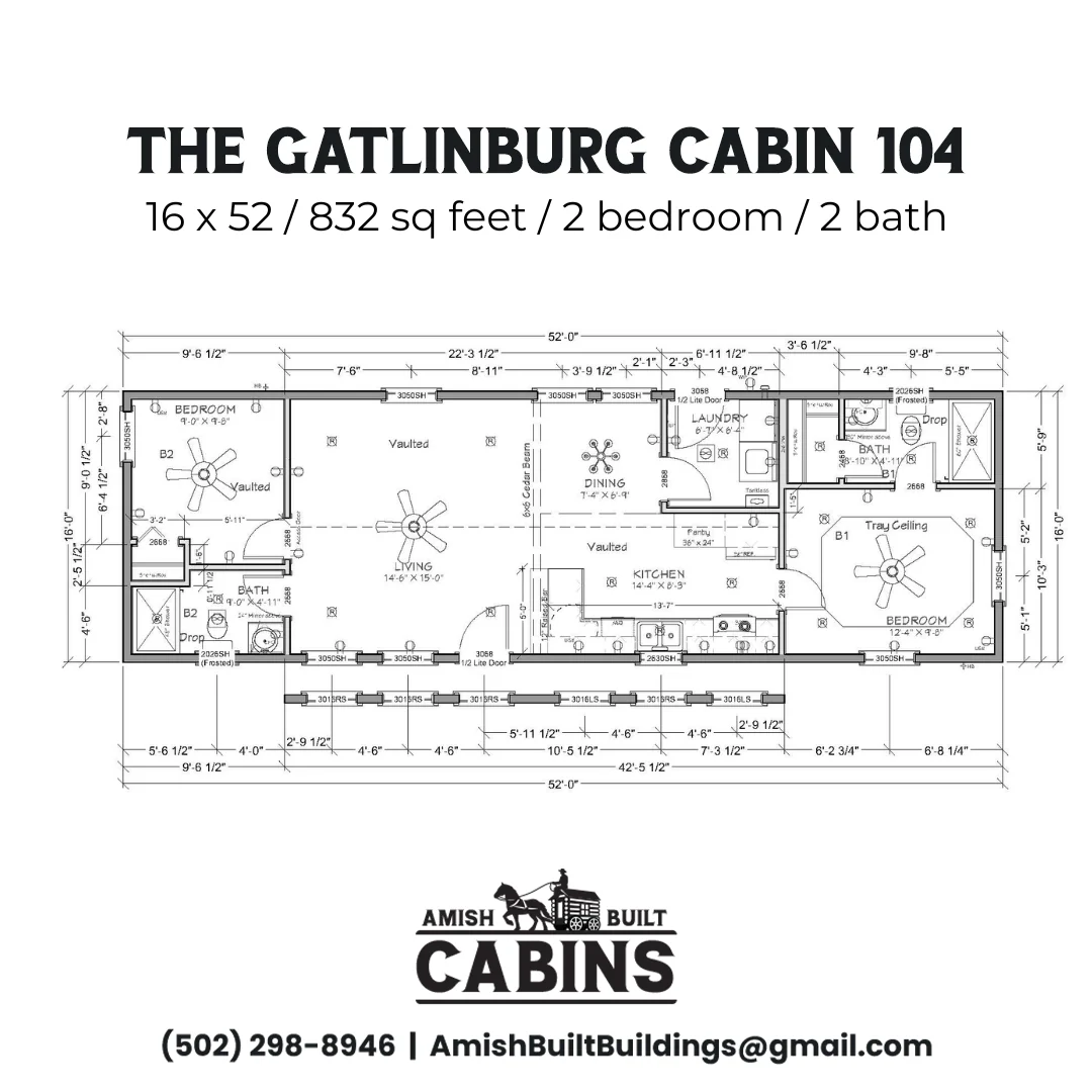 The Gatlinburg Lodge Amish Built Modular Cabin - Image 4