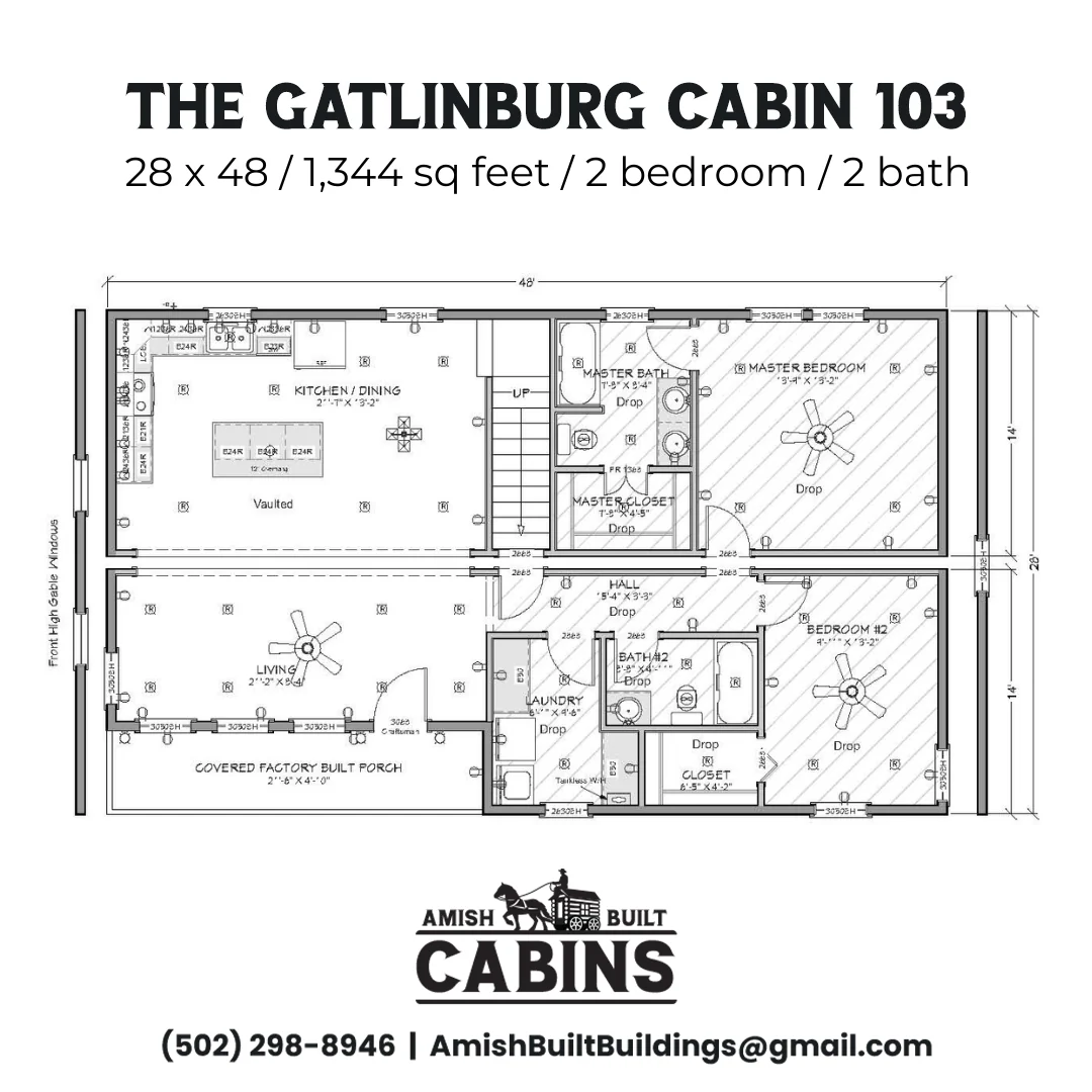 The Gatlinburg Lodge Amish Built Modular Cabin - Image 5
