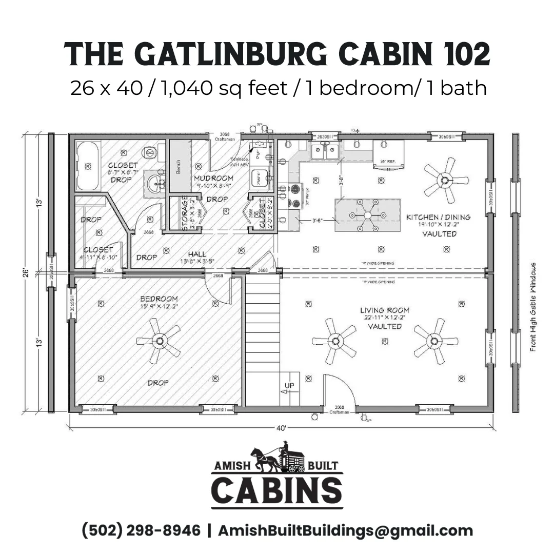 The Gatlinburg Lodge Amish Built Modular Cabin - Image 6