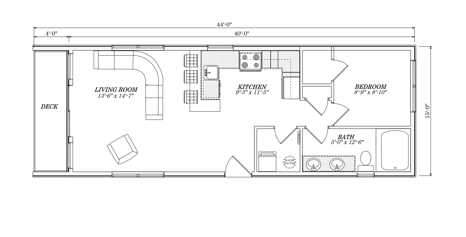 The Lake Geneva Amish Built Modular Cabin (1 bed 1 bath) - Image 3