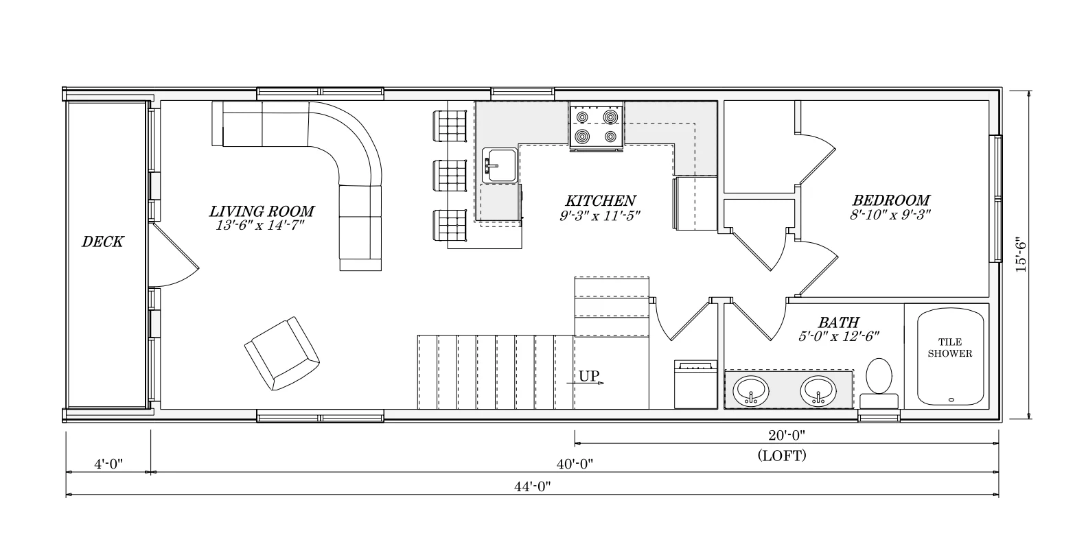 The Lake Louise Amish Built Modular Cabin (1 bed 1 bath plus loft) - Image 3