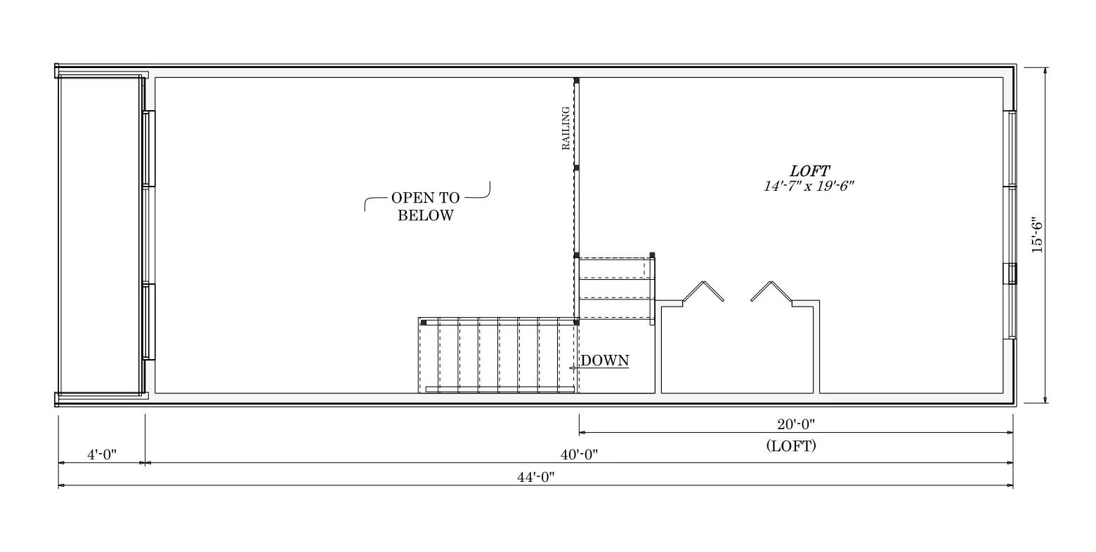 The Lake Louise Amish Built Modular Cabin (1 bed 1 bath plus loft) - Image 4
