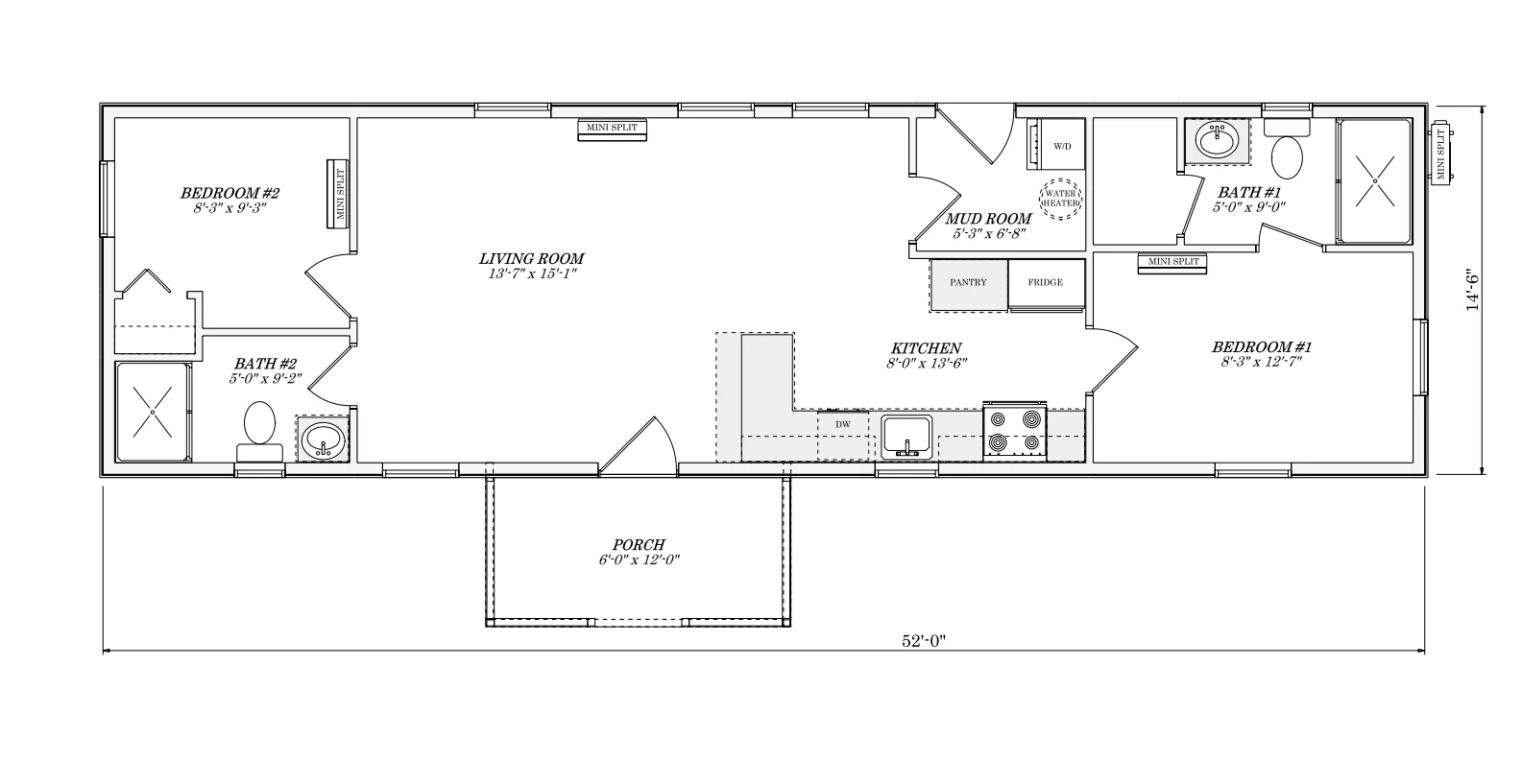 The Lake Michigan Amish Built Modular Cabin (2 bed 2 bath) - Image 2