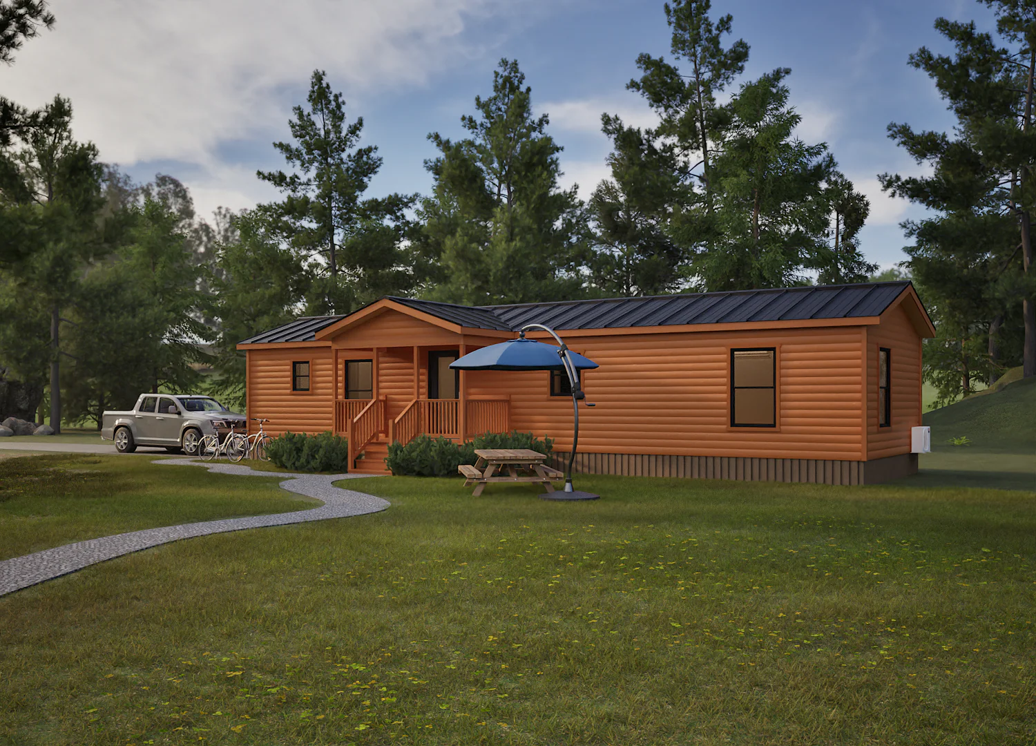 The Lake Michigan Amish Built Modular Cabin (2 bed 2 bath) - Image 3