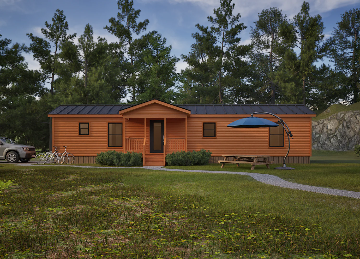 The Lake Michigan Amish Built Modular Cabin (2 bed 2 bath) - Image 4