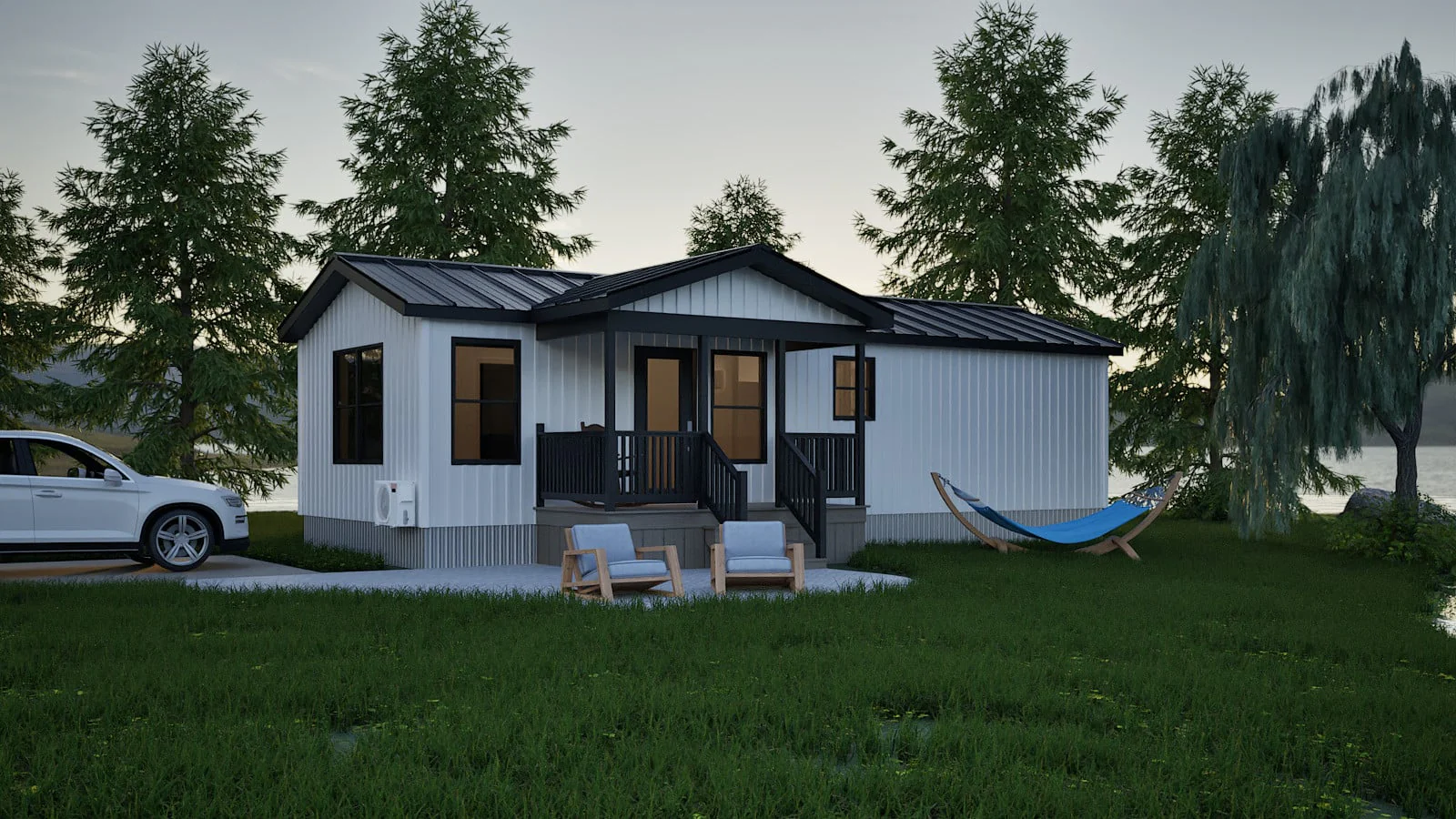 The Lake Tahoe Amish Built Modular Cabin (1 bed 1 bath)
