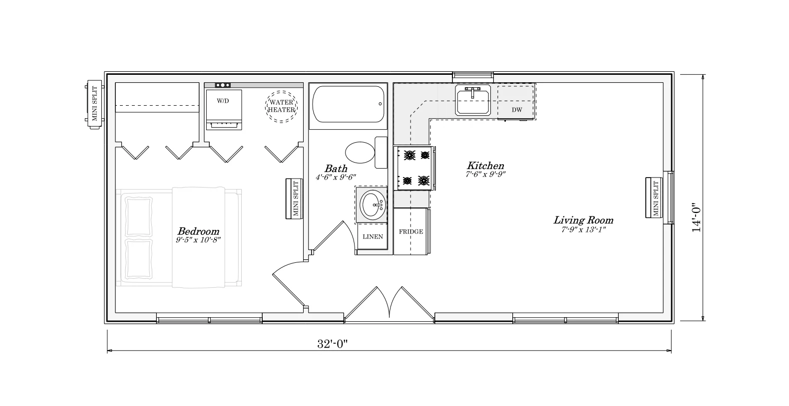 The Lake Victoria Amish Built Modular Cabin (1 bed 1 bath) - Image 2