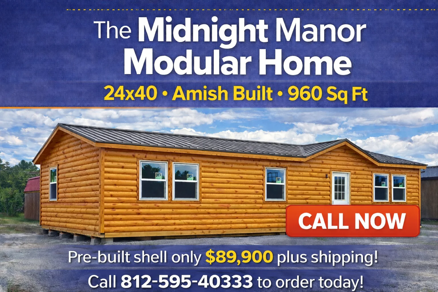 The Midnight Manor Cabin , Pre-Built SHELL - Image 2