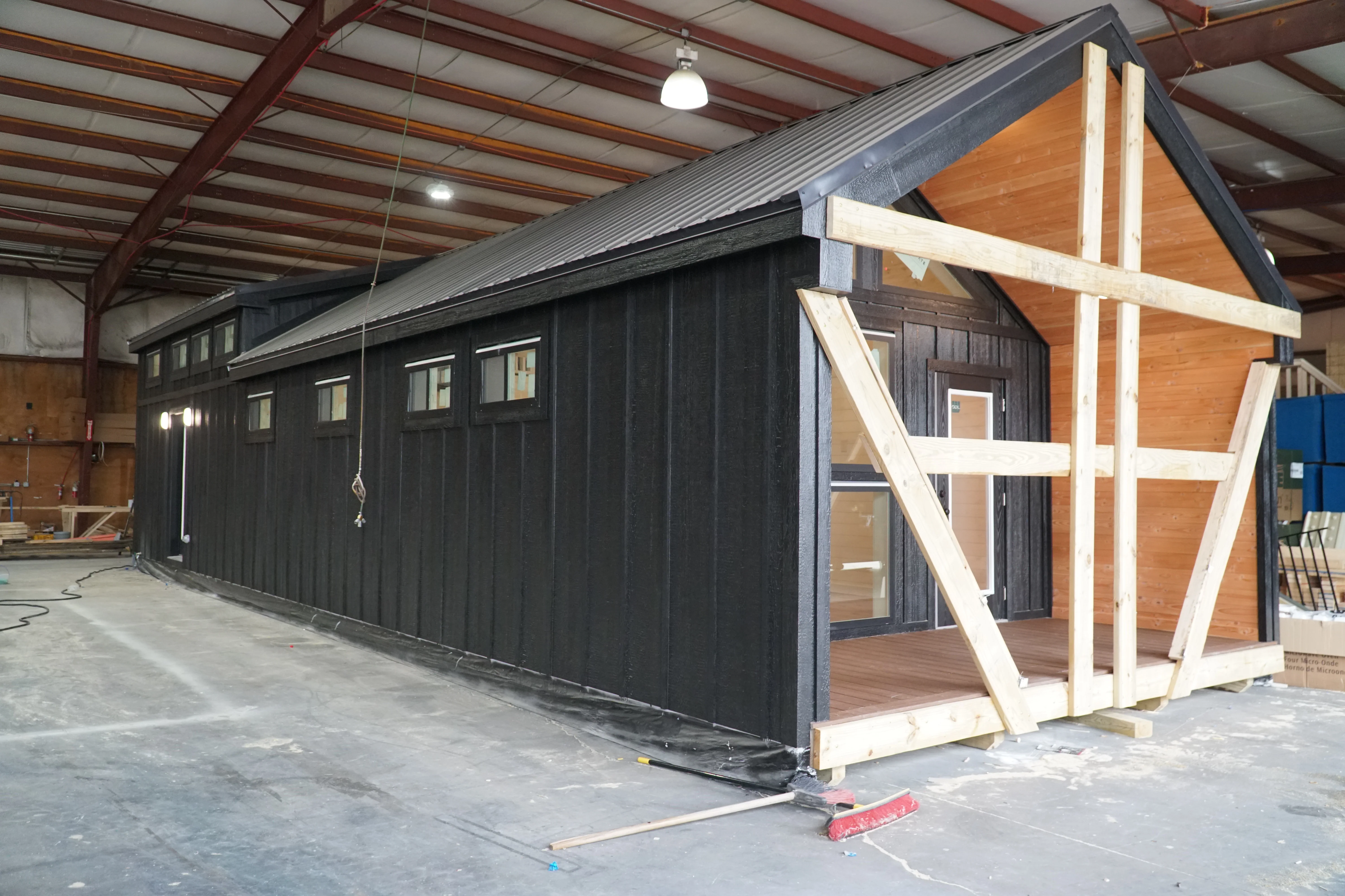 The Black Ninja Modern Amish Built Cabin - Image 28