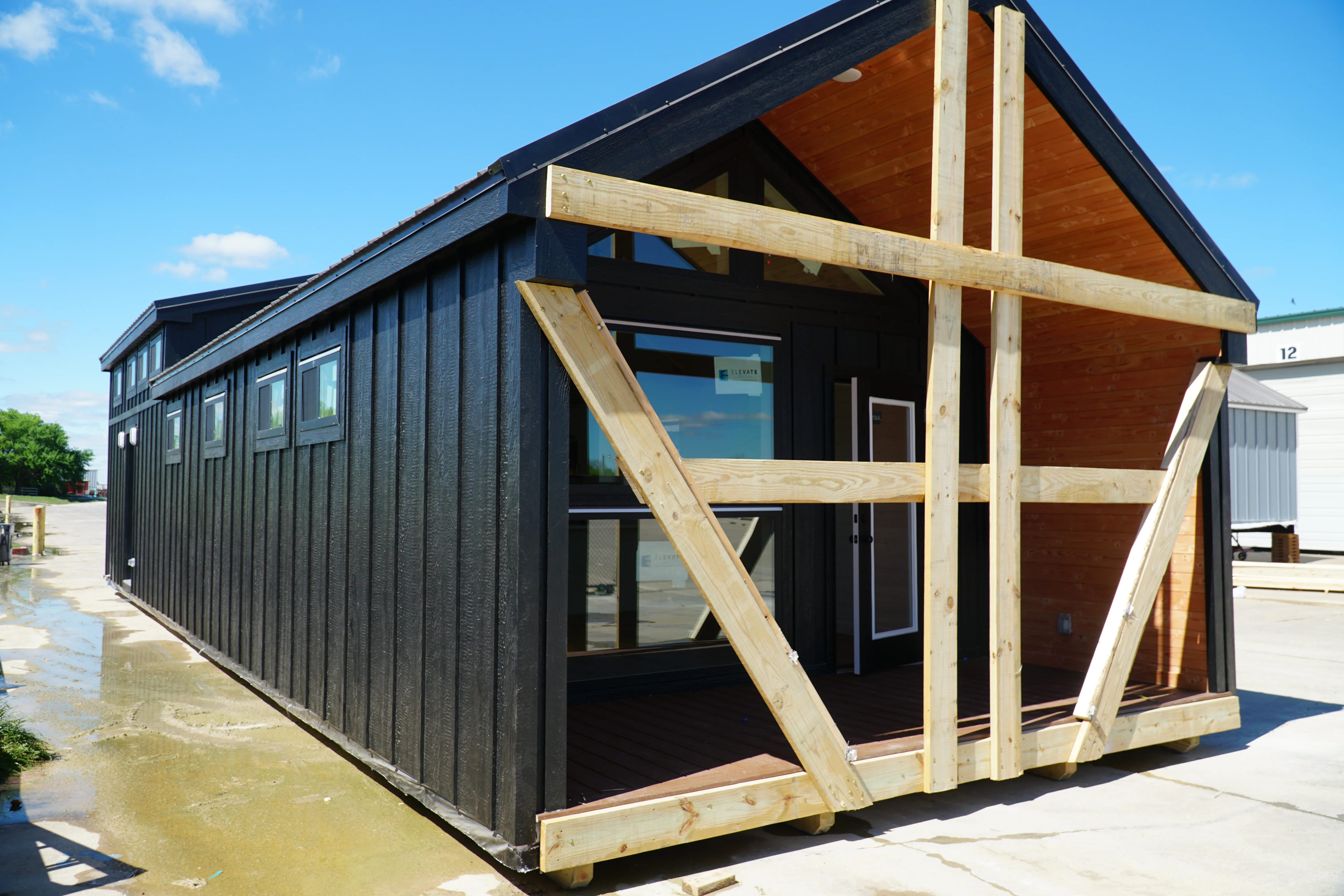 The Black Ninja Modern Amish Built Cabin - Image 40