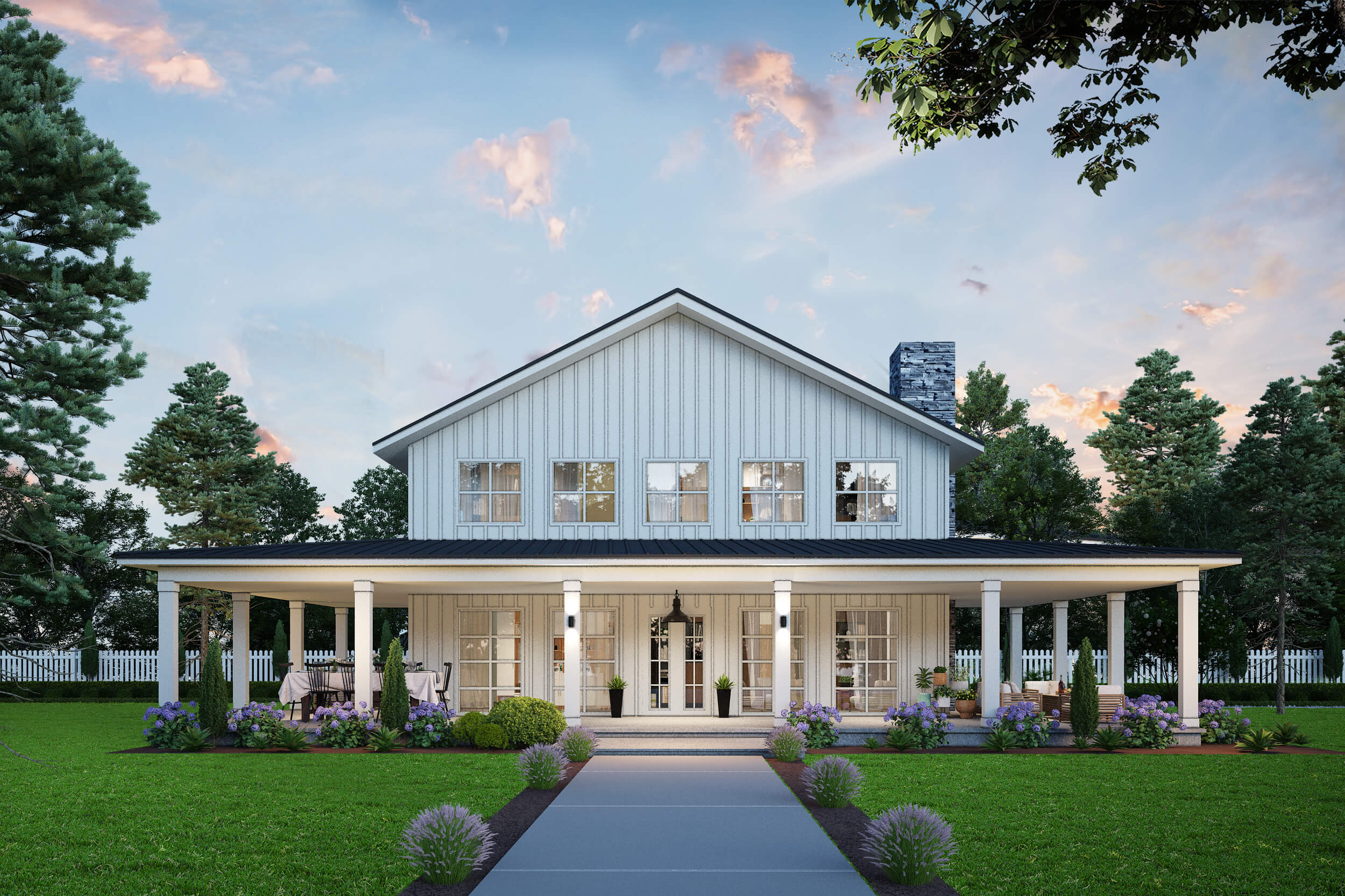 The White Beam Steel Barndo House Kit