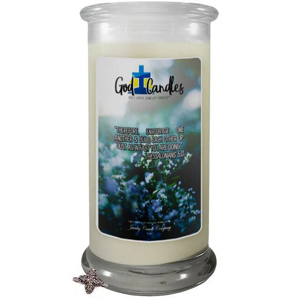 Thessalonians 5:11 Verse God Candle
