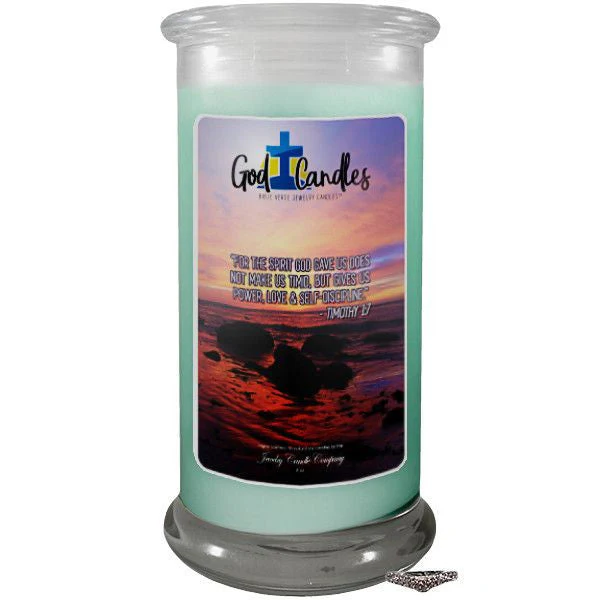 Timothy 1:7 Verse God Candle