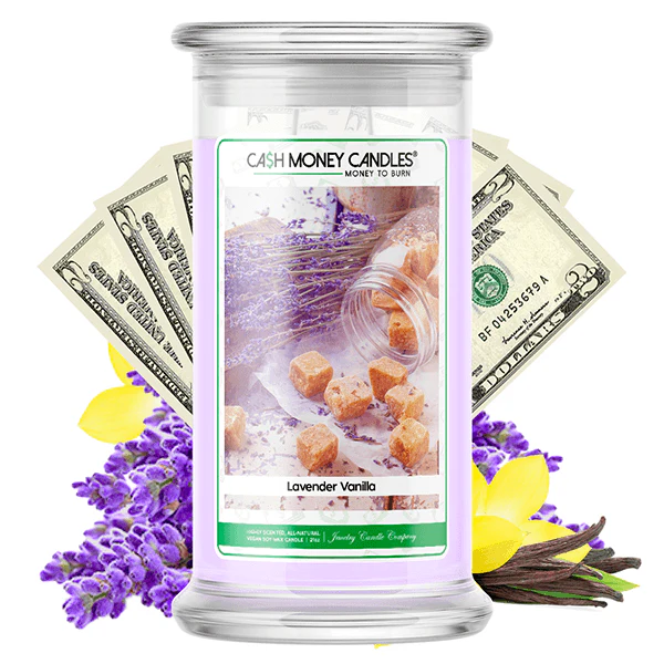 Lavender Vanilla Cash Money Candle