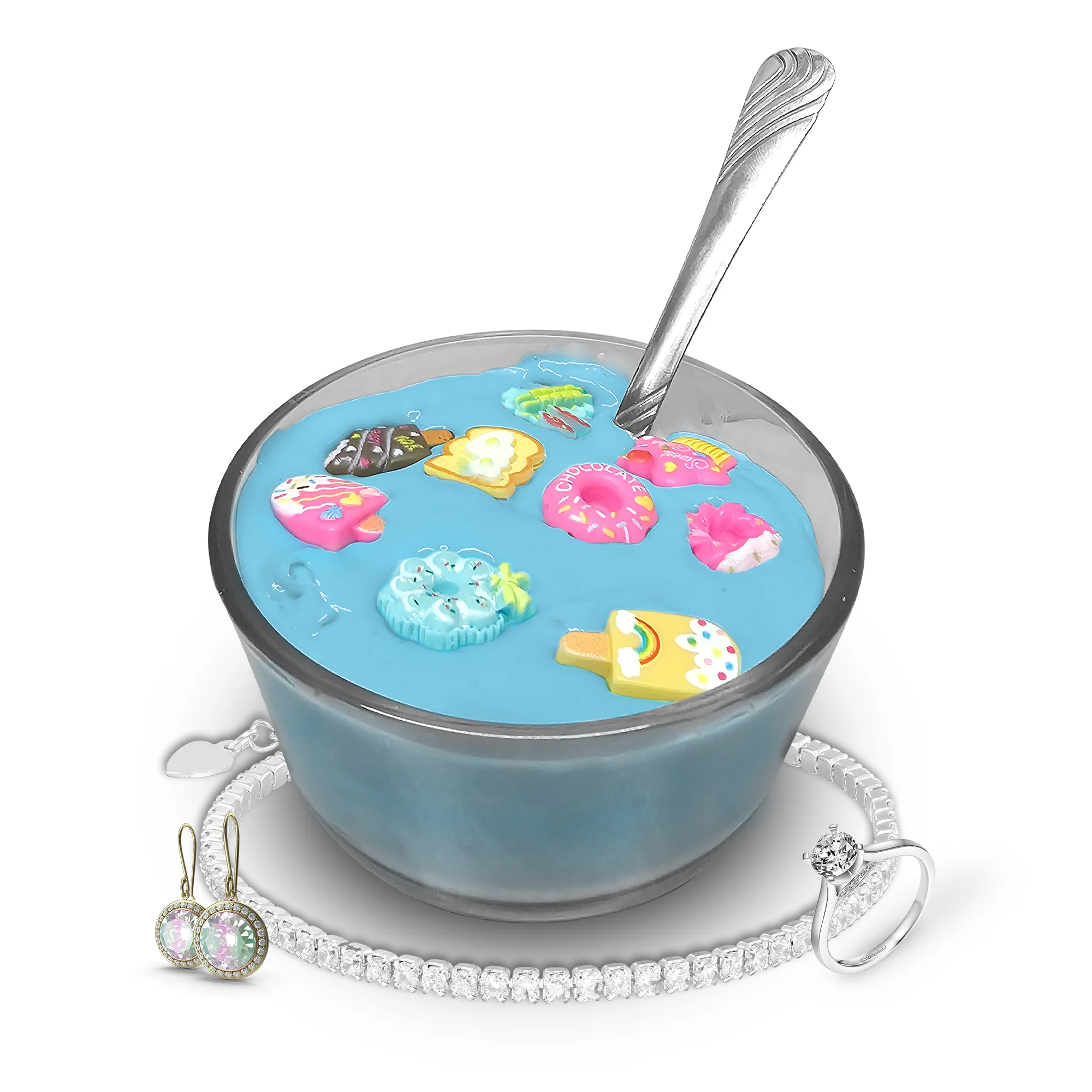 Very Berry Jewelry Cereal Slime