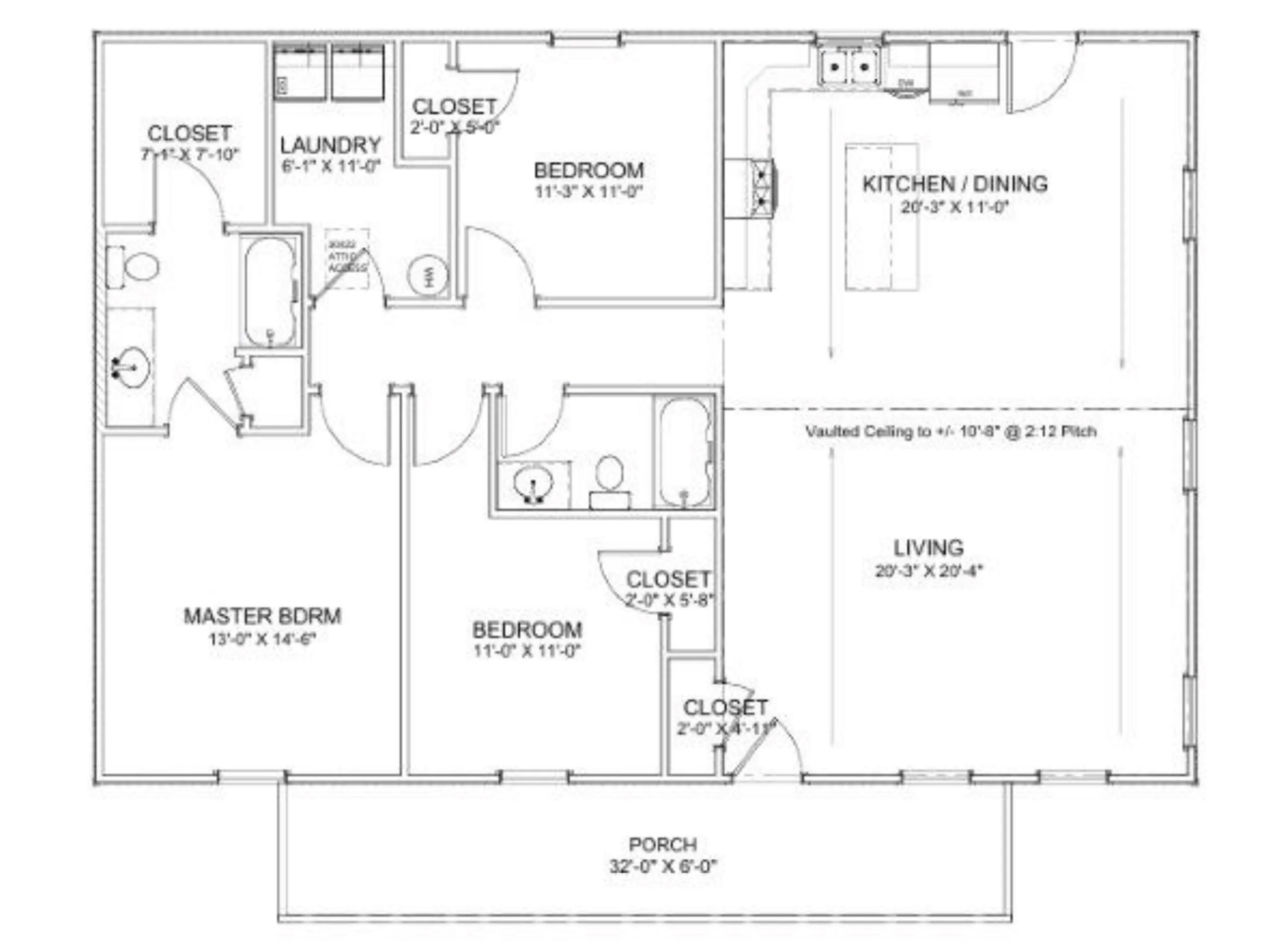 Whitehall Modern Farmhouse Affordable House Kit (3 bed 2 bath) - Image 3